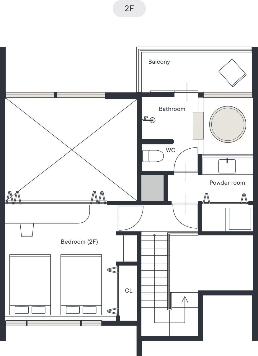The Air Floor map 2F